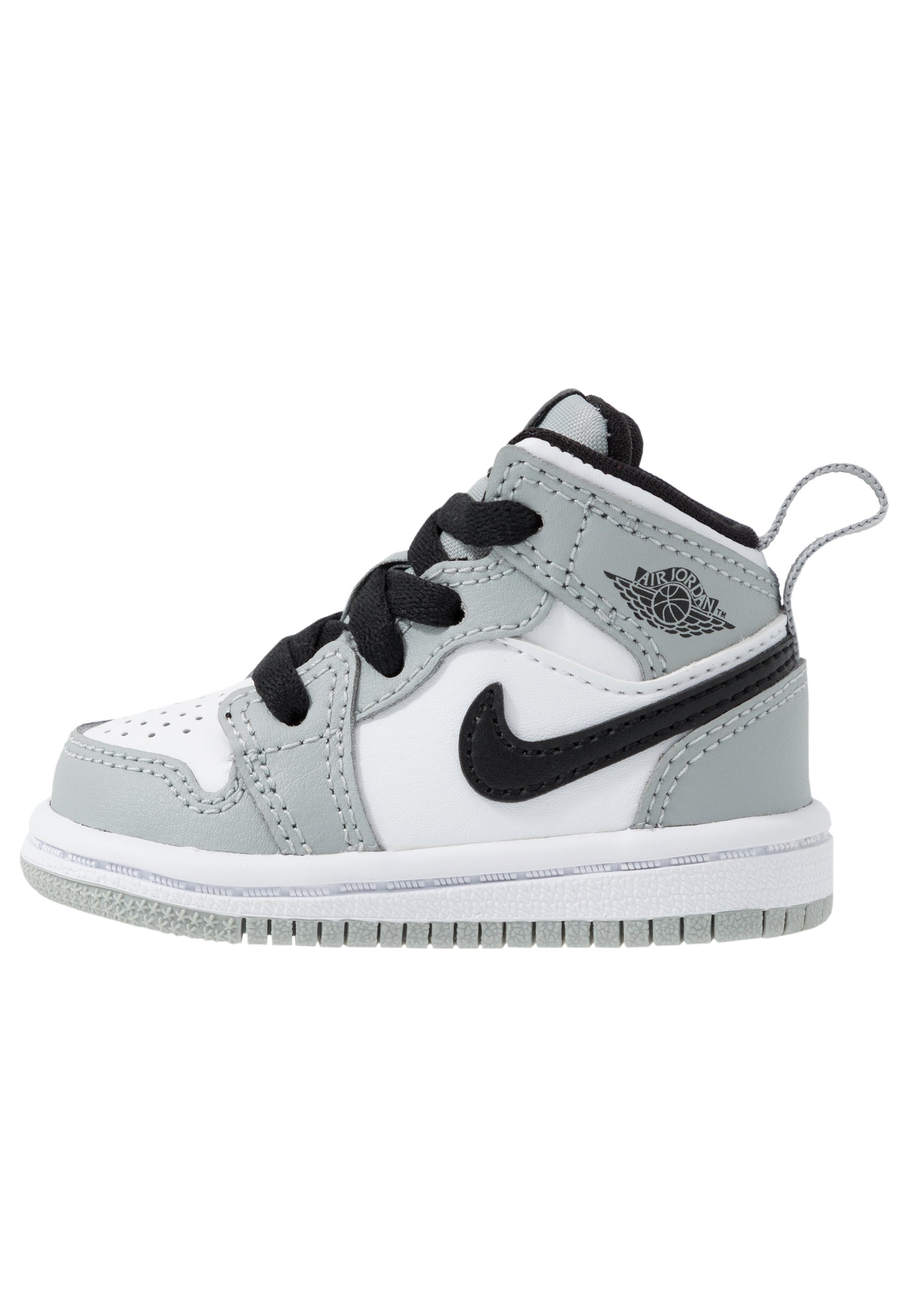 grey and white jordan 1 mid