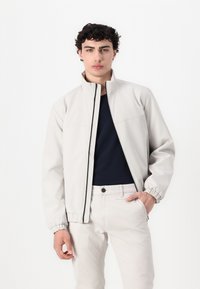 TOM TAILOR DENIM STAND UP COLLAR BLOUSON - Regnjakke / vandafvisende jakker - dusty putty grey