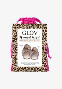 Glov GLOV® MOMMY & ME SET - TWO QUICK-ABSORBING HAIR WRAPS DESIGNED T - Kit capelli - cheetah