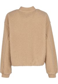 Urban Classics STRUCTURED - Fleecejas - unionbeige