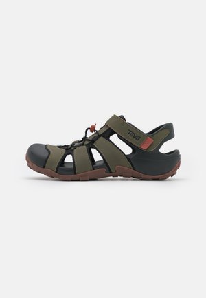 FLINTWOOD - Vaellussandaalit - dark olive