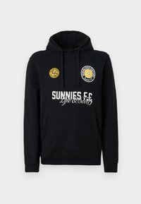 SUNNIES FC GRAPHIC HOODIE - Bluză de molton - jet black