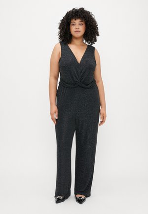 CARLADY V NECK - Kombinezonas - black/silver-coloured