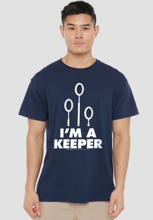 Cotton Soul, HARRY POTTER KEEPER - Print T-shirt - dark blue