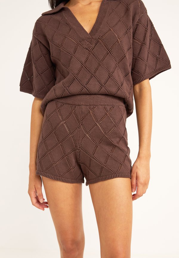 OVERSWIM SUNNY KNIT BEACH SHORTS - Bikini-Hose - chocolate
