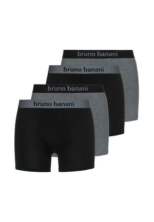 4ER PACK FLOWING - Boxerkalsong - schwarz   grau melange