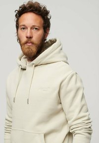 Superdry & Co ESSENTIAL LOGO  - Felpa con cappuccio - light stone beige