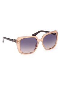 Guess QUADRATISCHE FORM - Gafas de sol - glänzend beige