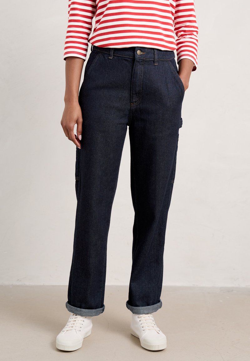 Seasalt Cornwall CLIFF PICNIC Relaxed fit jeans dark wash grain