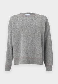 SLFNUKKI O NECK - Stickad tröja - medium grey