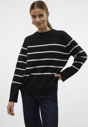 Vero Moda VMFLAWLESS O-NECK PULLOVER - Trui - black