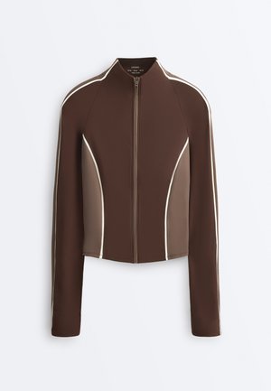 OYSHO LIGHT WARM TECHNICAL - Športna jakna/jopica - mottled brown