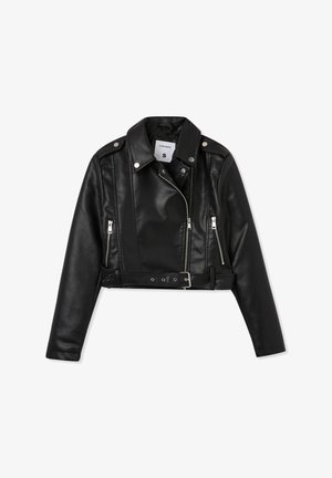 Terranova CROP - Giacca in similpelle - nero