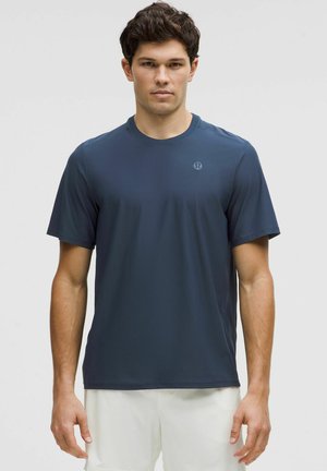 STRIPED MESH TENNIS - T-Shirt sport - Club Blue