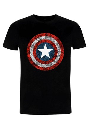 MARVEL AVENGERS CLASSIC - COMICBOOK SHIELD - Print T-shirt - black