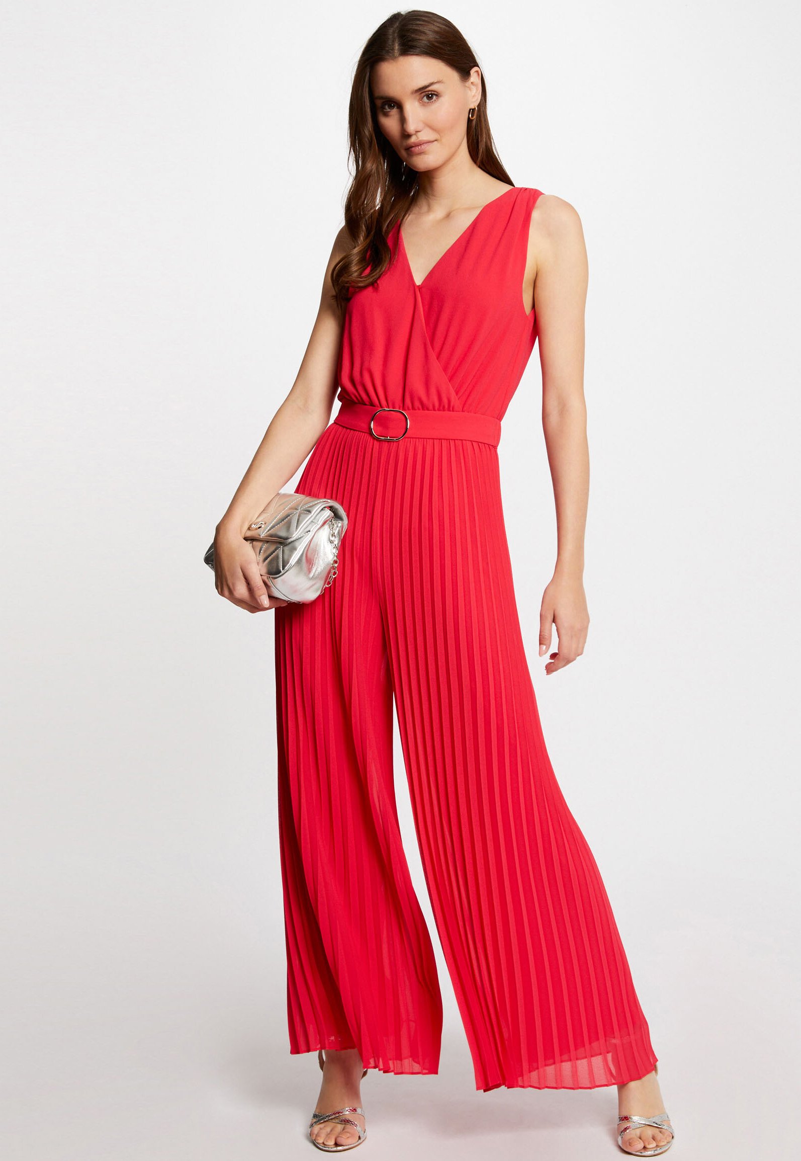 Morgan LOOSE WITH PLEATED LEGS - Jumpsuit - rouge moyen/rot 
