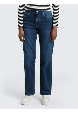 ELLA - Jeans Straight Leg - used dark stone blue denim
