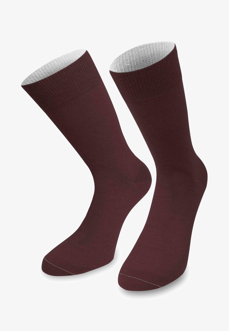 Normani MID CUT SOCKS BI-COLOR - Socken - bordeaux/hellgrau