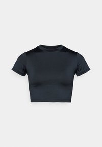 ESSENTIAL QUICK DRY  CROPPED SHORT SLEEVE T-SHIRT - Camiseta básica - black