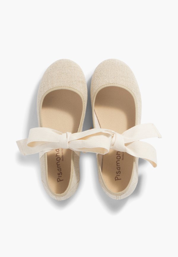 MERCEDITA LINO CON LAZO CRUDO – Klassischer Ballerina – lino