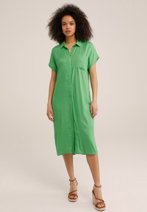 WE Fashion Rochie tip cămașă - green