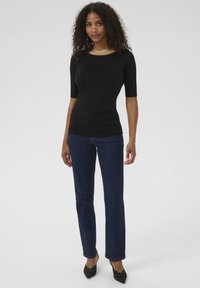 Kaffe YOKO BOATNECK - T-paita - black deep