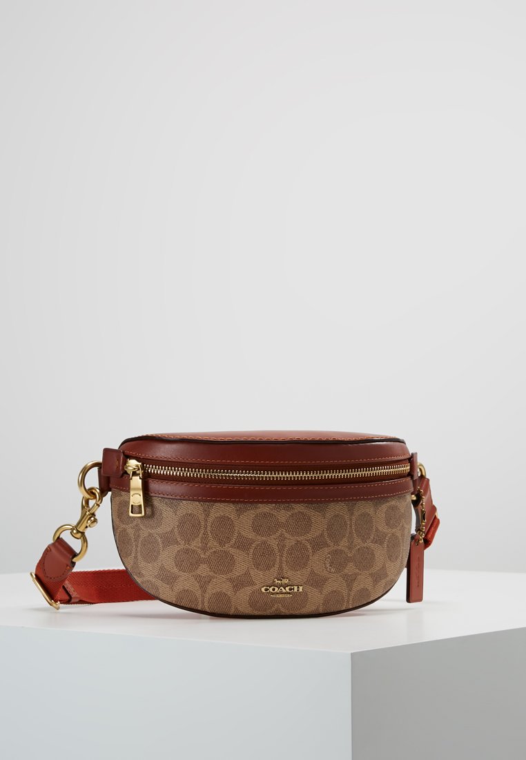 Coach COATED SIGNATURE FANNY PACK Bum bag tan rust/brown Zalando.ie