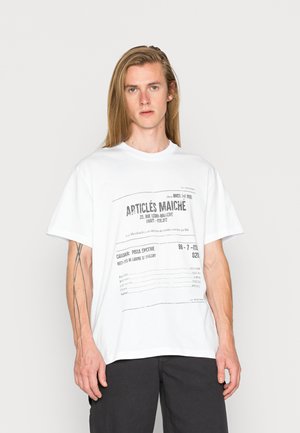 REALISTIC RECEPIT - Printtipaita - white