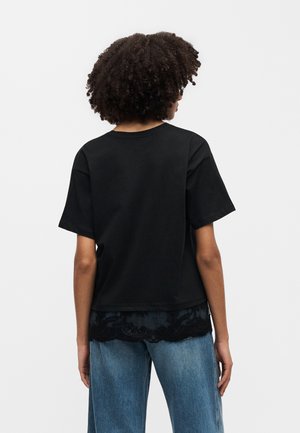 ONLY ONLVIVVI BOTTOM - Trükipildiga T-särk - black