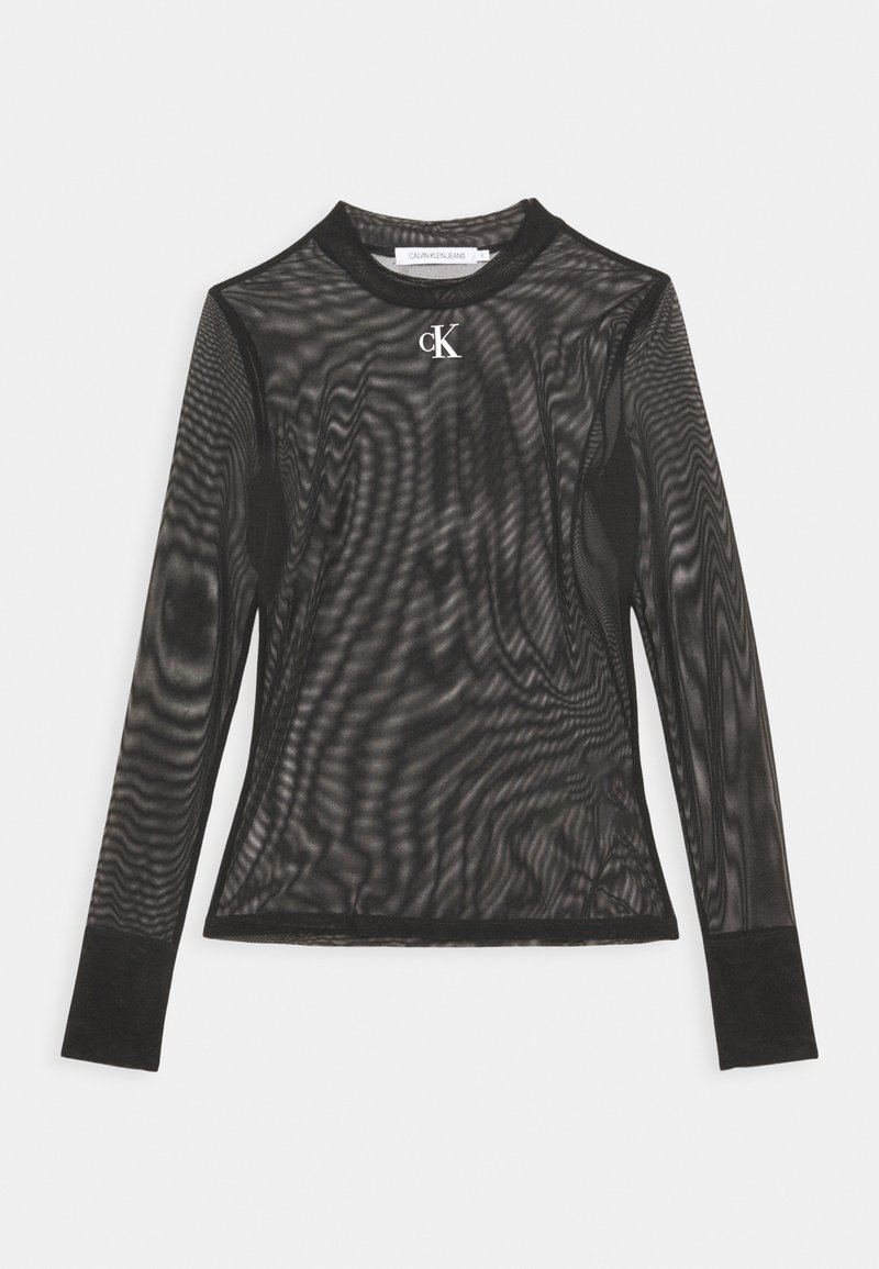 Calvin Klein Jeans HIGH NECK - Camisola de manga comprida - black