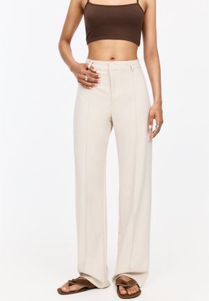 PULL&BEAR SEAMED - Hlače - beige
