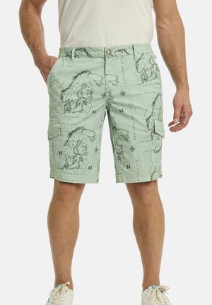Jan Vanderstorm Shorts - hellgrün bedruckt