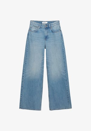 PULL&BEAR, LOOSE OVERSIZE - JEANS - Wide Leg - blue-black denim