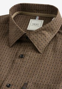 Next EASY IRON PRINTED OXFORD REGULAR FIT - Cămașă - black yellow gold