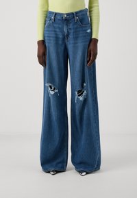 Gap Tall BAGGY TALIA - Flared-farkut - medium destroy