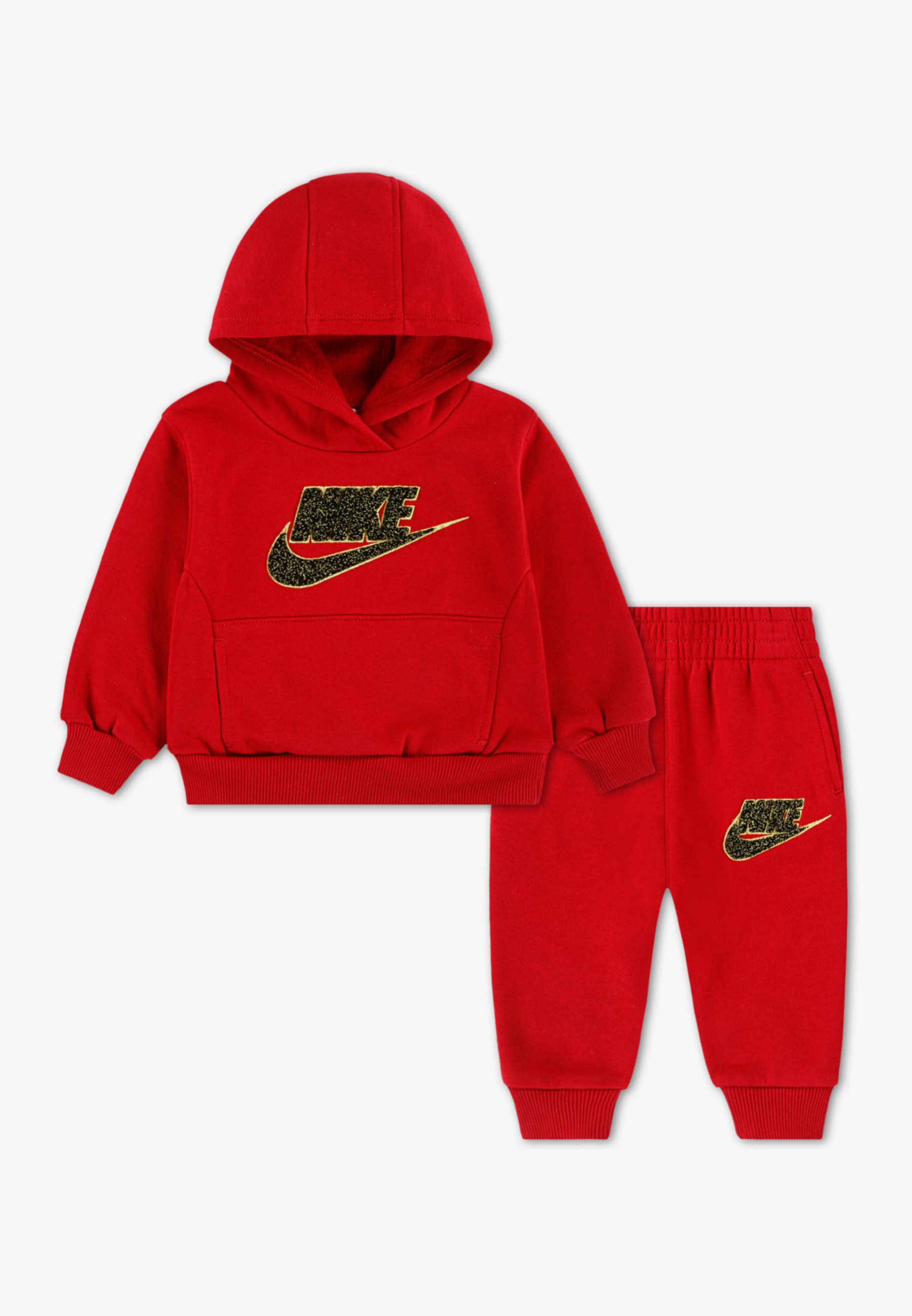 red and black nike sweatsuit