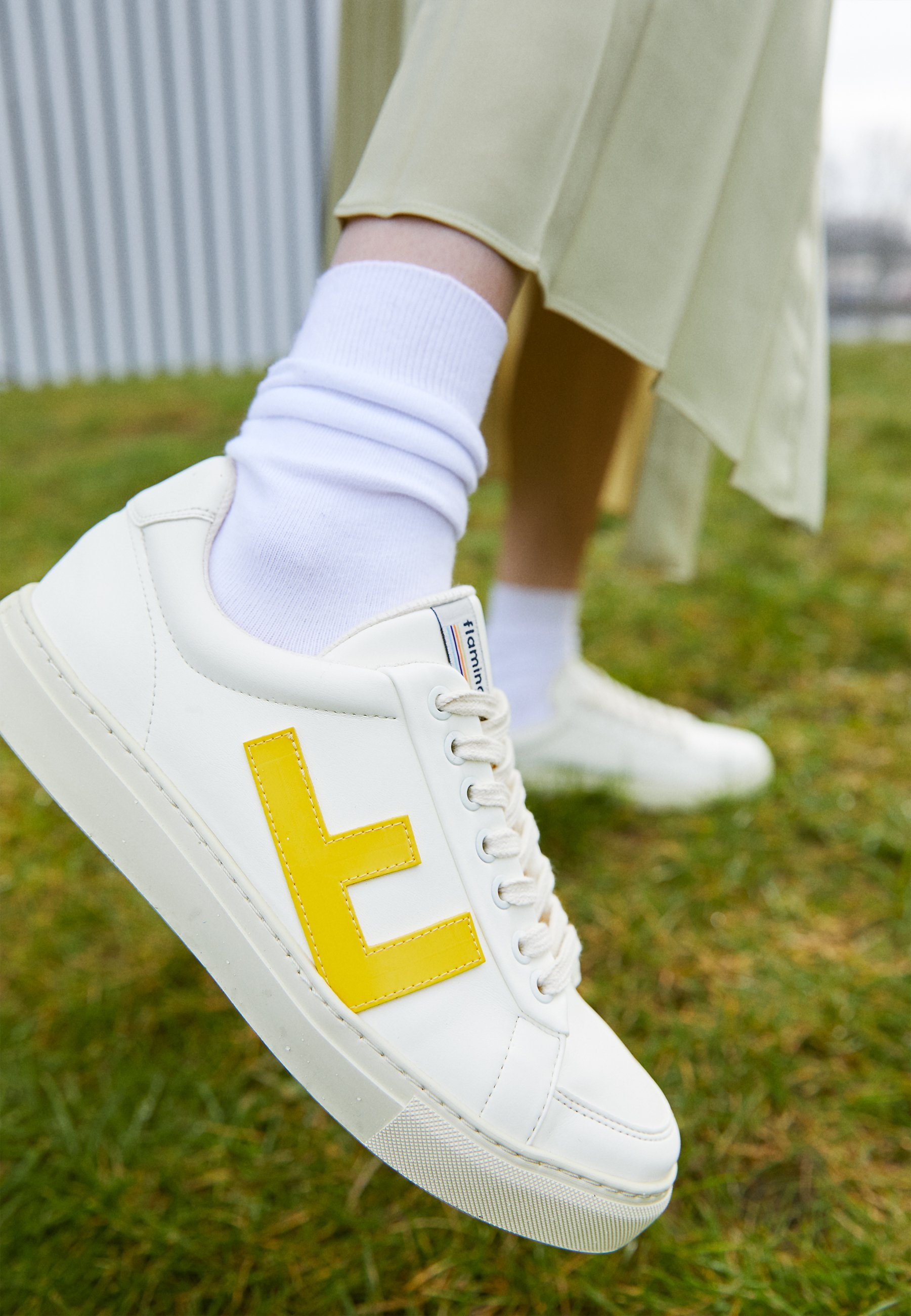 white trainers vegan