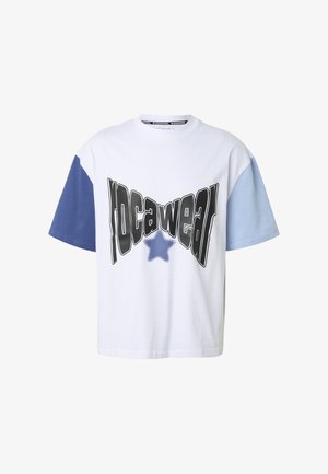 Rocawear, ROCAWEAR COLORED T-SHIRT - T-shirts print - brightwhite truenavy brunnerablue