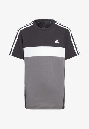 adidas Sportswear, TIBERIO 3-STRIPES COLORBLOCK - Camiseta estampada - black/grey five/white