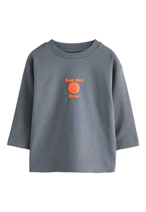 Next, REGULAR FIT - LONG SLEEVE SMALL GRAPHIC PRINTED T-SHIRT . - Langarmshirt - charcoal grey smile