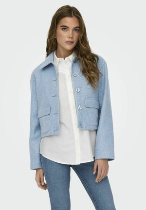 JDY V-AUSSCHNITT TIEF ANGESETZTE SCHULTER - Mezisezónní bunda - cashmere blue