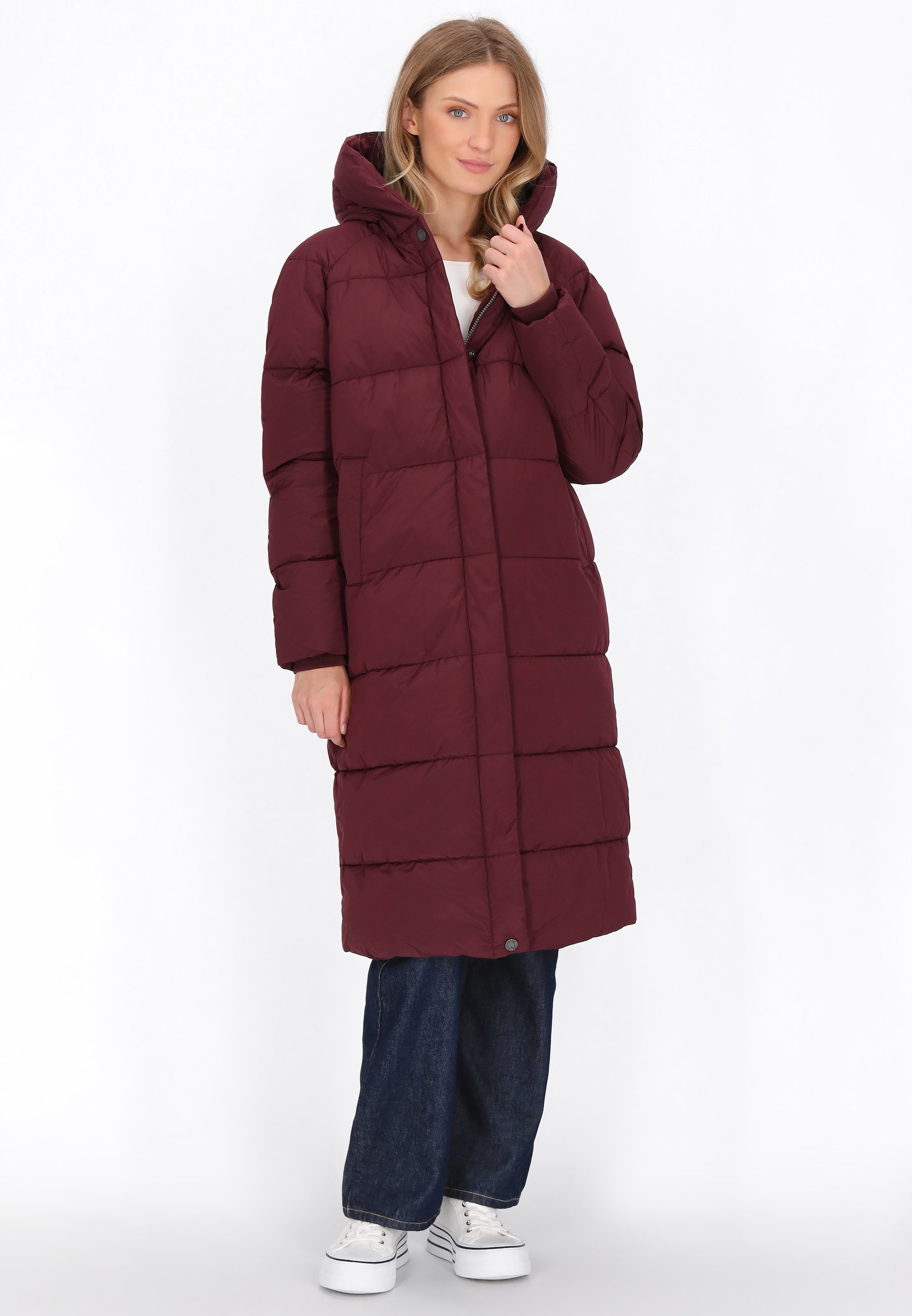 DreiMaster Cappotto invernale wine red/rosso scuro