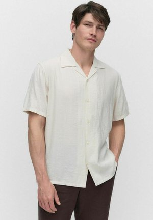 LUC CRINKLE SHORT SLEEVED - Chemise - off white