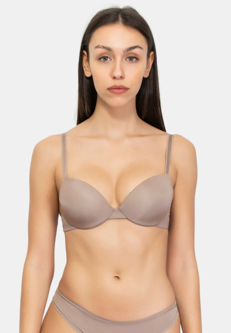 Aimée.L PURE Pushup BH stone/bruin Zalando.nl