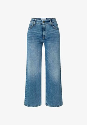 AIMEE CROPPED - Flared Jeans - stoned blue