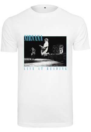 Merchcode NIRVANA LIVE IN READING TEE - T-Shirt print - white