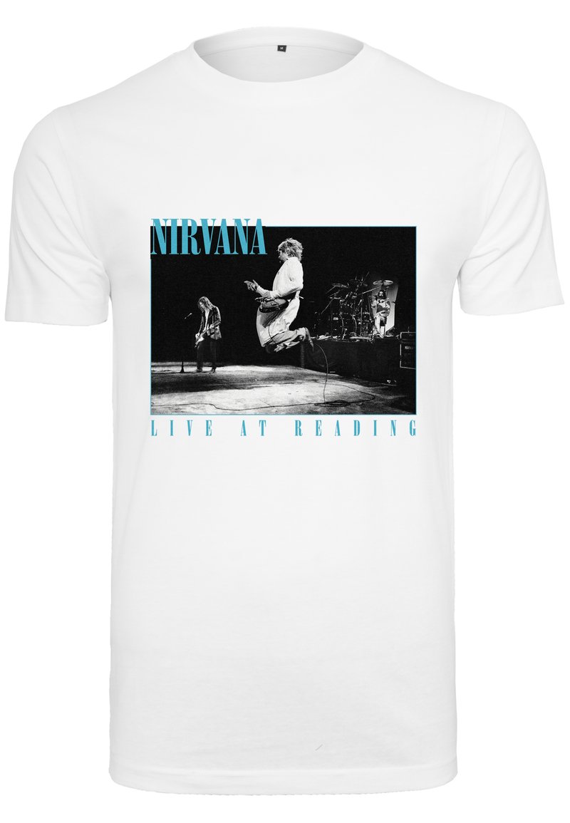 Merchcode NIRVANA LIVE IN READING TEE - T-Shirt print - white