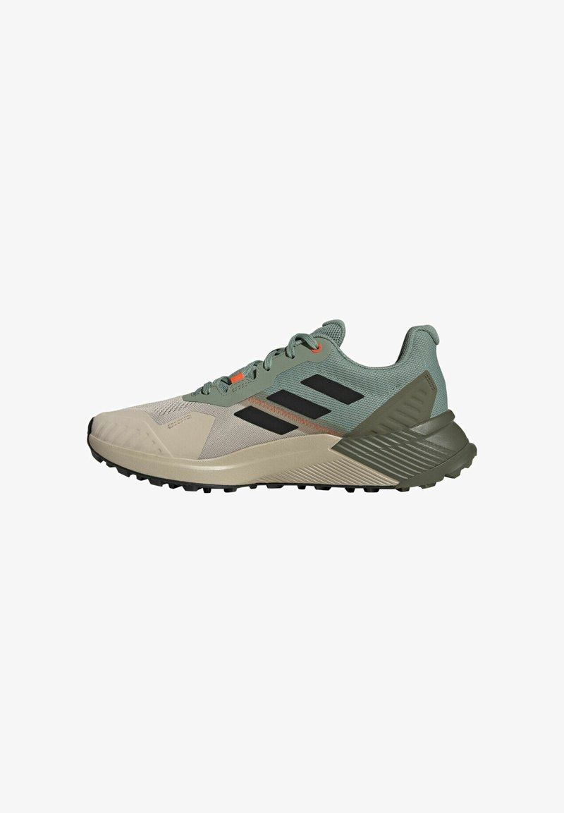 adidas Performance SOULSTRIDE - Maastojuoksukengät - silver green core black semi impact orange