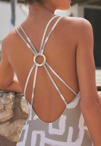 Next STRAPPY RING BACK TUMMY CONTROL  - Badedragt - khaki green