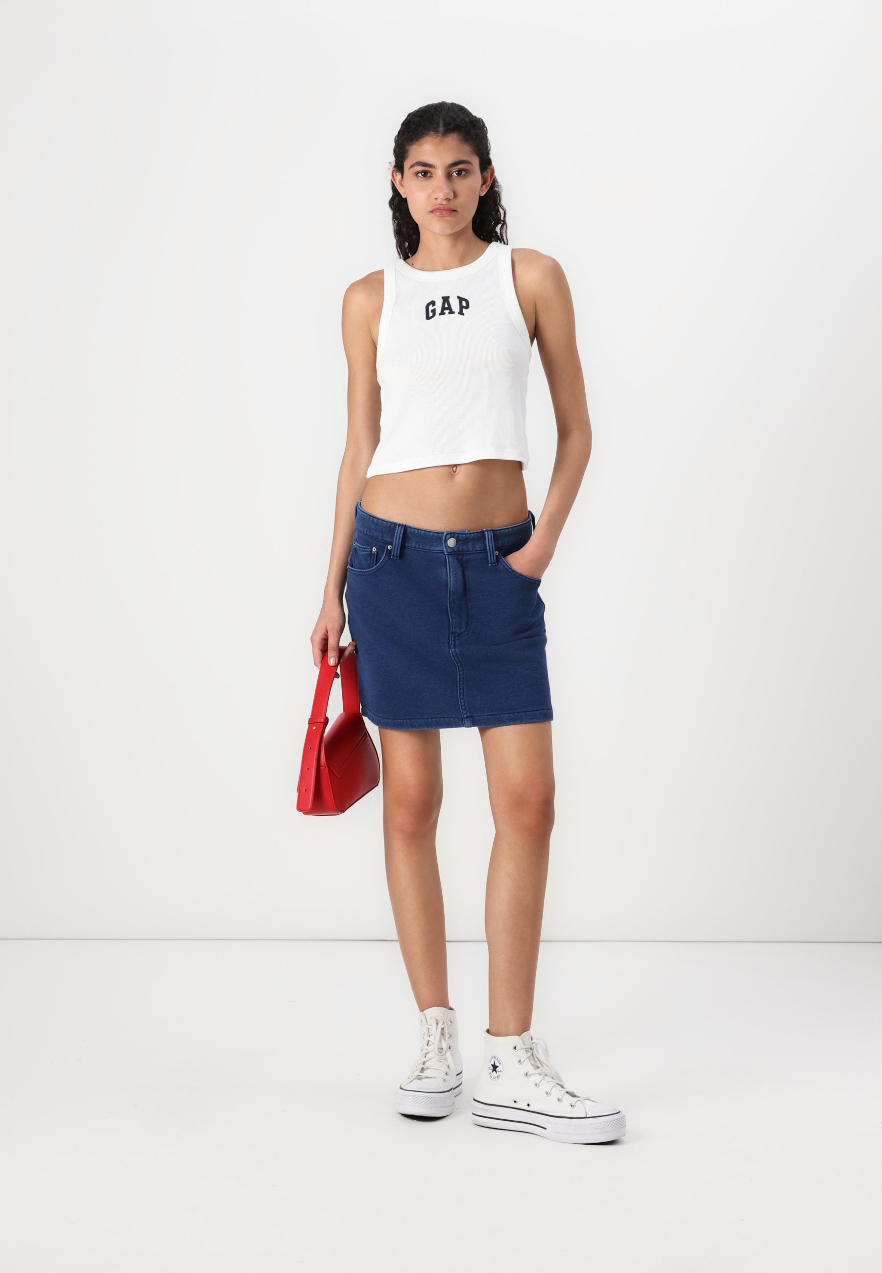 GAP LOGO CROP TANK - Top - white - Zalando.ie